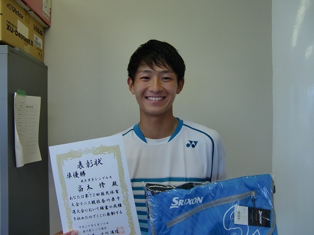 第72回国体予選成年男子準優勝高木修選手.JPG